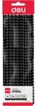 Deli 14mm 12db-os fekete műanyag spirál (DEL03837/12)
