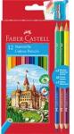 Faber-Castell 12 db+3 db-os bicolor (120112+3) színes ceruza készlet (FC110312) - officedepot