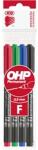 ICO OHP F 4db-os vegyes színű 0, 5mm permanent marker (9070024000) - officedepot