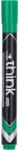 Deli Think 1, 5-5, 0 mm zöld vágott hegyű permanent marker (DEU10150) - officedepot
