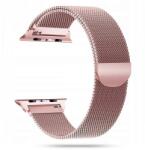  Okosóra szíj - Apple Watch 2 / 3 / 4 / 5 / 6 / 7 / 8 / 9 / SE (38/40/41 mm) - mágneses rose gold fémszíj - graffistore