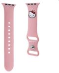  Okosóra szilikon szíj - Apple Watch Series 4/5/6/7/8/9/SE (38-40-41mm) szíj - Hello Kitty - pink szilikon szíj - graffistore