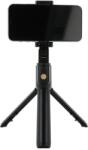  K07 Selfie bot - fekete, bluetooth távirányítós, tripoddá alakítható selfie bot - graffistore