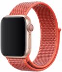  Okosóra szíj - Apple Watch Series 4/5/6/7/8/9/Ultra/SE (42 / 44 / 45 / 49 mm) - DEVIA nektarin szövet, tépőzáras szíj - graffistore