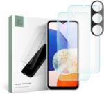  Samsung Galaxy A14 4G / LTE (A145) üvegfólia- TECH-PROTECT Supreme - 2 db üvegfólia + 1db fekete keretes kamera védőkeret - graffistore
