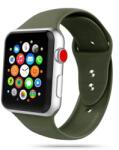  Okosóra szilikon szíj - Apple Watch Series 4/5/6/7/8/9/SE (38mm-40mm) - TECH-PROTECT SOFTBAND Katonai zöld szilikon szíj - graffistore