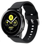  Okosóra szilikon szíj - Samsung Galaxy Watch Active 2 (20mm) okosóra szíj - fekete - graffistore