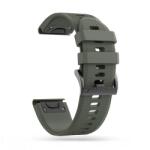  Okosóra szilikon szíj - GARMIN FENIX 5 / 6 / 6 PRO / 7 - TECH-PROTECT Iconband katonai zöld szilikon szíj - graffistore