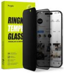 Apple 15 Pro Max üvegfólia - Ringke - betekintésvédő üvegfólia fekete kerettel (1db) - graffistore