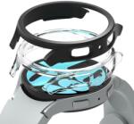  Védőkeret - Ringke Slim műanyag keret Samsung Galaxy Watch6 (40mm) okosórához átlátszó+fekete (2db) - graffistore