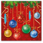 Procos Sparkling Balls, Karácsony szalvéta 20 db-os 33x33 cm PNN89460 (PNN89460)