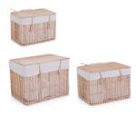 Bizzotto Set 3 cosuri depozitare Yulian 37x25x25 cm, 33x30x29 cm, 48x35x35 cm (0141452)
