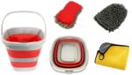 Kamar Set 4 accesorii pentru Ingrijirea Masinii cu Galeata Pliabila (AKC8138) - dauto