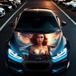 AVEX Folie Capota Auto "Hood Art" rezistenta la exterior, marime L (180 x 130cm) - Cod: AVX-CAPOTA-012L