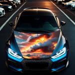 AVEX Folie Capota Auto "Hood Art" rezistenta la exterior, marime L (180 x 130cm) - Cod: AVX-CAPOTA-024L