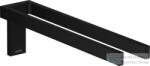 Hansgrohe AXOR UNIVERSAL RECTANGULAR 38 cm-es fix dupla törölközőtartó, matt fekete 42622670 (42622670)