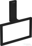 Hansgrohe AXOR UNIVERSAL RECTANGULAR törölközőtartó gyűrű, matt fekete 42623670 (42623670)