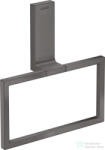 Hansgrohe AXOR UNIVERSAL RECTANGULAR törölközőtartó gyűrű, szálcsiszolt fekete króm 42623340 (42623340)