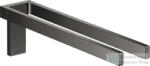 Hansgrohe AXOR UNIVERSAL RECTANGULAR 38 cm-es fix dupla törölközőtartó, polírozott fekete króm 42622330 (42622330)