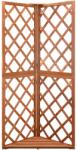 vidaXL Spalier de colț, 50x50x145 cm, lemn masiv brad (316407)