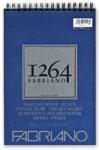 Fedrigoni 1264 200g A4 40lapos spirálkötött fekete rajztömb (19100652) - officedepot