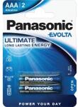 Panasonic EVOLTA LR03EGE/2BP 1, 5V AAA/mikro szupertartós alkáli elem 2 db/csomag (LR03EGE-2BP) - officedepot
