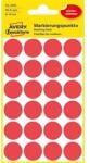 AVERY 3595 18mm visszaszedhető 96db-os piros jelölőpont (3595) - officedepot