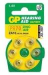 GP Batteries GP Hearing Aid ZA10 (7005ZD, PR70) Cink-levegő hallókészülék elem 6db/bliszter (B3510) - officedepot