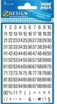 AVERY 3721 21pt számok fehér fólián fekete matrica (3721) - officedepot