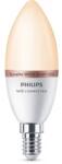 Philips 929002448721 Smart WIZ E14, 4, 9/40W hideg/meleg fehér gyertya okosizzó (00218566) - officedepot