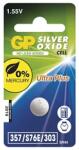 GP Batteries GP B15251 SR1154 (357/S76E/SR44) ezüst-oxid gombelem 1db/bliszter (B3357F1) - officedepot