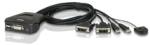 ATEN CS22D-A7 2PC USB DVI KVM Switch (CS22D-A7) - officedepot
