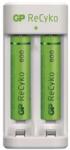 GP Batteries GP Eco E211 Akkutöltő + 2×AAA GP ReCyko 800 (B51211) - officedepot