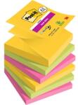 Post-it Super Sticky Carnival 76x76mm 90lapos 4+2db vegyes Z-jegyzettömb (7100259228) - officedepot