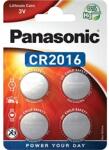 Panasonic CR2016 3V lítium gombelem 4db/csomag (CR2016EL-4B) - officedepot