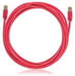 KELine KE-Line Cat6A 10Gigabit STP LSOH Patch Kábel 10m piros (KEL-C6A-P-100-RD) - officedepot