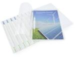 Rapesco Dosar cu sina plastic A4 diverse culori 10 buc/set Rapesco albe (RP-1591)