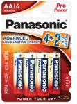 Panasonic LR6PPG/6BP 4+2F 1, 5V AA/ceruza tartós alkáli elem 6 db/csomag (LR6PPG-6BP4-2) - officedepot