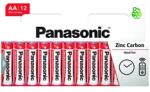 Panasonic Red Zinc AA ceruza 1.5V cink-mangán tartós elem 12db/csomag (R6RZ/12HH) - officedepot