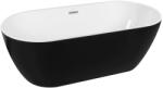 kielle Idolio - Cadă de baie freestanding 170x75 cm, negru mat/alb 11324434 (11324434)