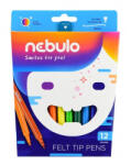 Nebulo vízbázisú 12db-os vegyes színű filctoll készlet (NFT-1-12) - haztartasibolt