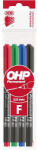 ICO OHP F 4db-os vegyes színű 0, 5mm permanent marker (9070024000) - haztartasibolt