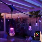Nanoleaf NF084K02-20SLO - димируема LED гирлянда RGBWIC, 20 x LED, 15 м, Wi-Fi, IP65 (NL0061)
