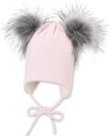 Sterntaler Детска зимна шапка с помпони Sterntaler - 47 cm, 9-12 м, розова (4702145-739) - ozone