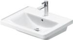 Duravit D-Neo mosdótál 60x48 cm négyszögletes beépíthető fehér 2367600060 (2367600060)