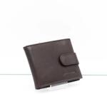 La Scala sötétbarna patentos kicsi férfi bőr pénztárca adcr-2010/t