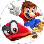 Pictu Hap Ehető papír Super Mario repülő sapka 19, 5 cm - Pictu Hap (pic9002001_kruh)