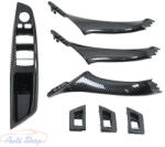  BMW F10 , F11 , F18 Carbon ajtóbehúzó kapaszkodó 7db-os szett , behajtós tükrös