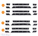  BMW klíma panel gombok gombok F01 F02 F06 F07 F10 F11 F18 F12 F13 F15 F16 , 61319313922, 61319313923, 61319313924