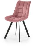 Halmar Scaun catifea roz Vivian, cadru metal, design modern, 46x61x84x48 cm